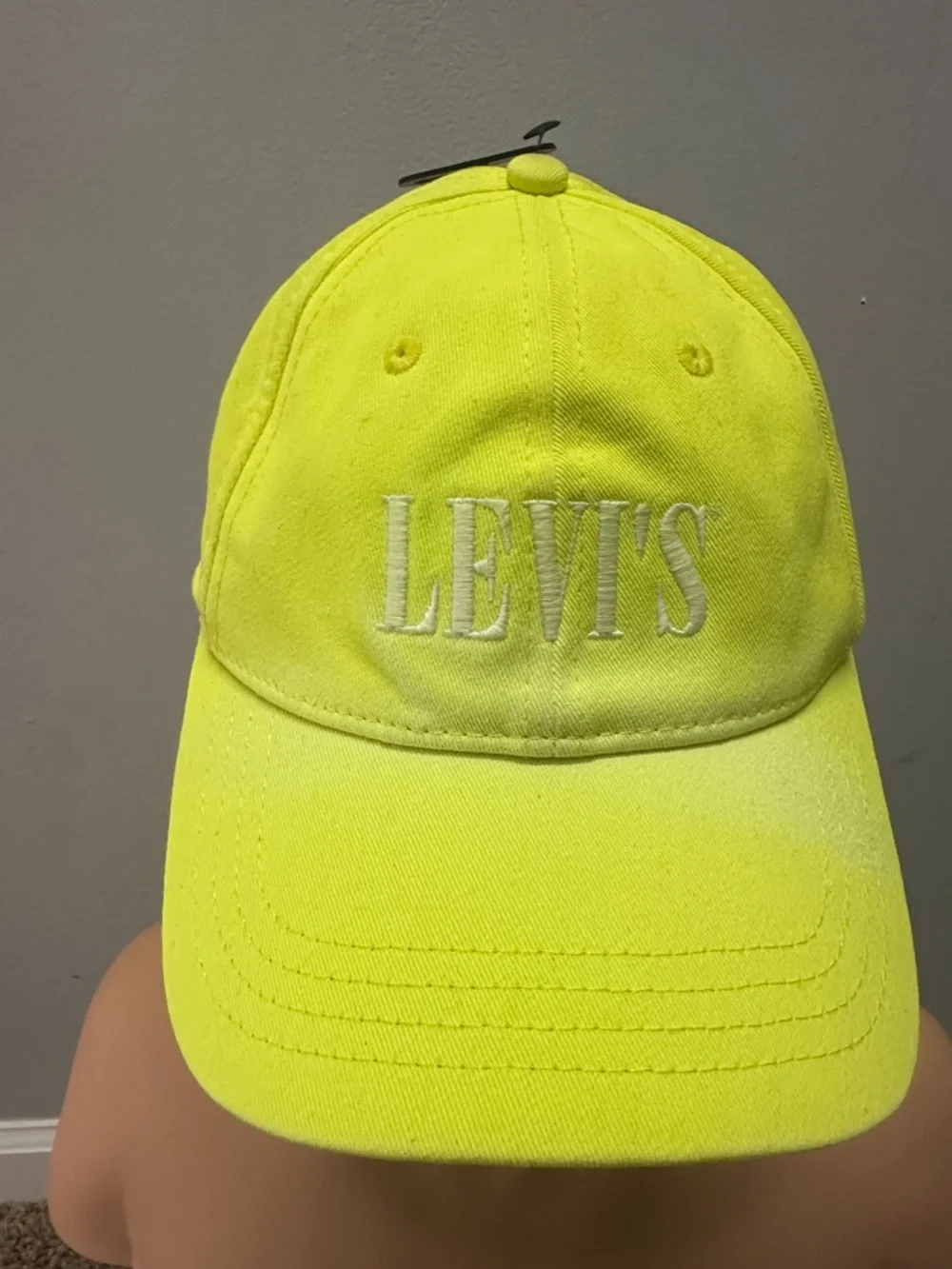 Levi's Bright Neon Yellow Logo Cap